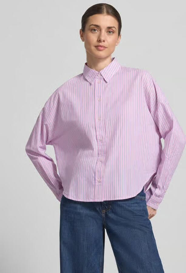 Marc O'Polo Relaxed fit overhemdblouse van puur katoen - Foto 4
