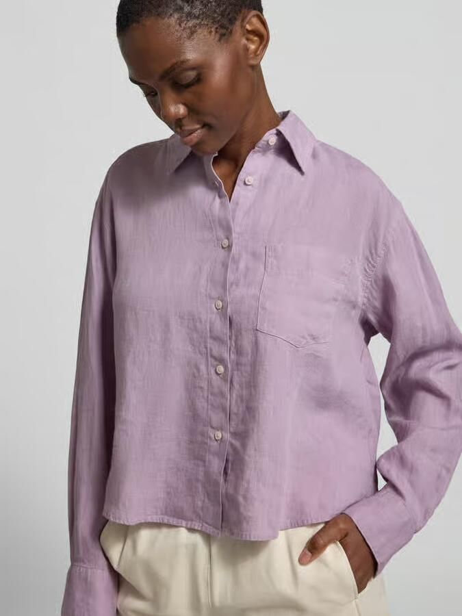 Marc O'Polo relaxed fit overhemdblouse van puur linnen