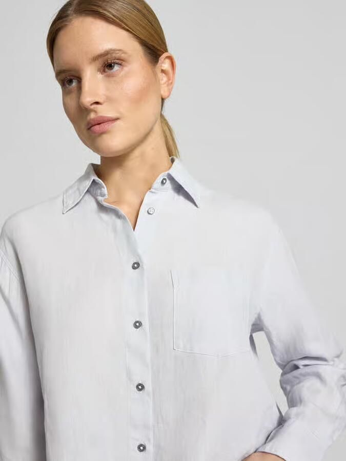 Marc O'Polo relaxed fit overhemdblouse van puur linnen