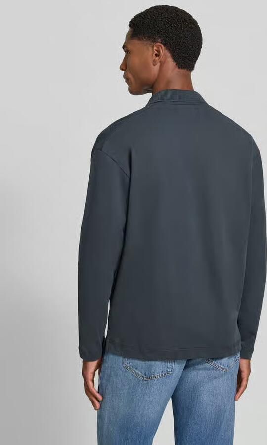 Marc O'Polo Longsleeve Heavy Poloshirt Peppercorn Grey - Foto 3