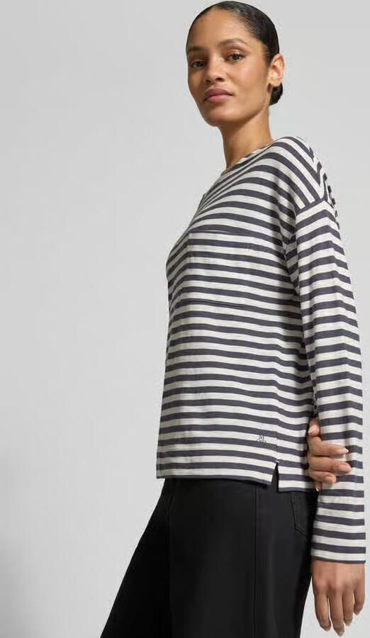 Marc O'Polo Relaxed fit shirt met lange mouwen van puur katoen