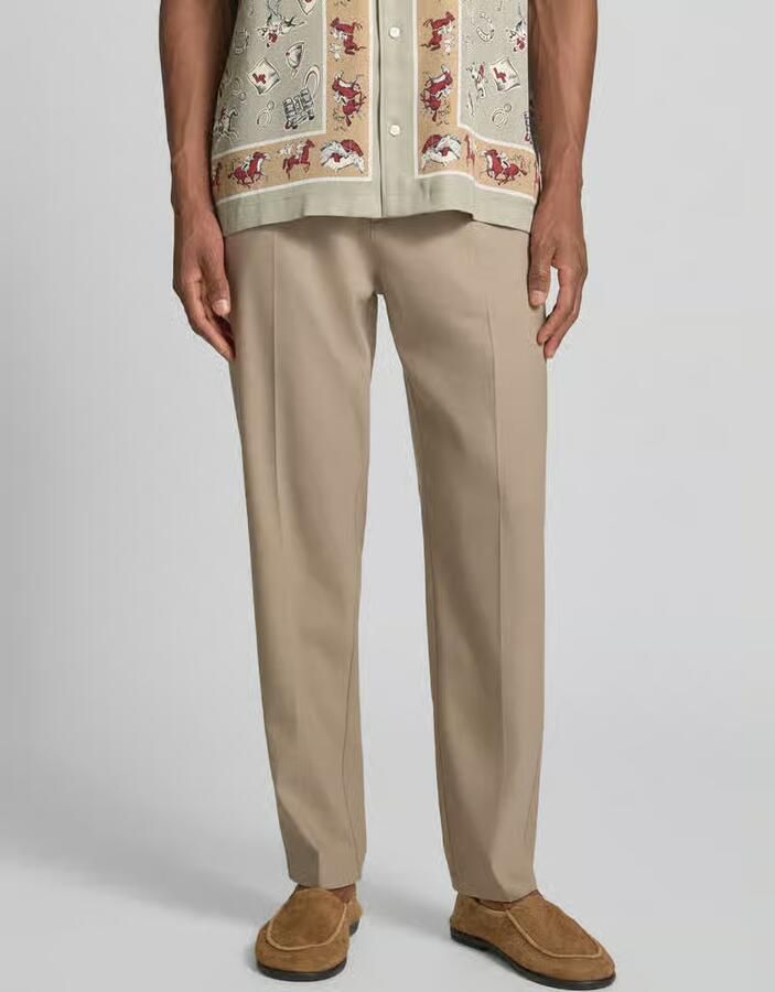 Marc O'Polo Relaxed fit stoffen broek van linnenmix model 'BELSBO JOGGER' - Foto 2