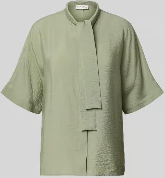 Marc O'Polo relaxed fit strikblouse van viscosemix - Foto 2