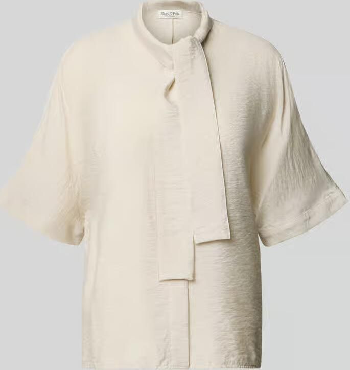 Marc O'Polo relaxed fit strikblouse van viscosemix - Foto 3