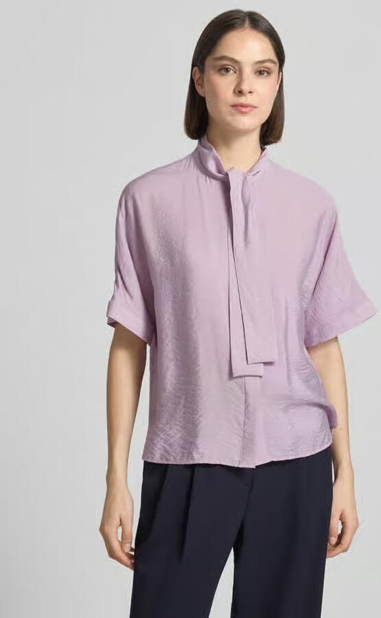 Marc O'Polo relaxed fit strikblouse van viscosemix - Foto 3