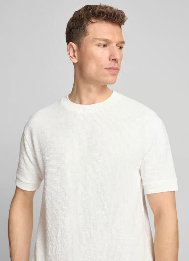 Marc O'Polo relaxed fit T-shirt van katoenmix