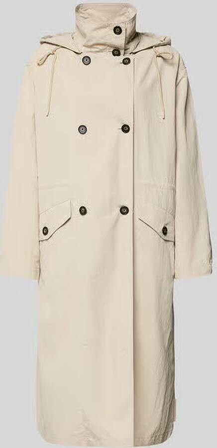 Marc O'Polo relaxed fit trenchcoat in crinklelook