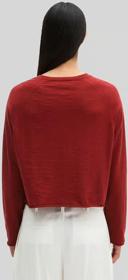 Marc O'Polo relaxed fit vest van katoen-linnenmix