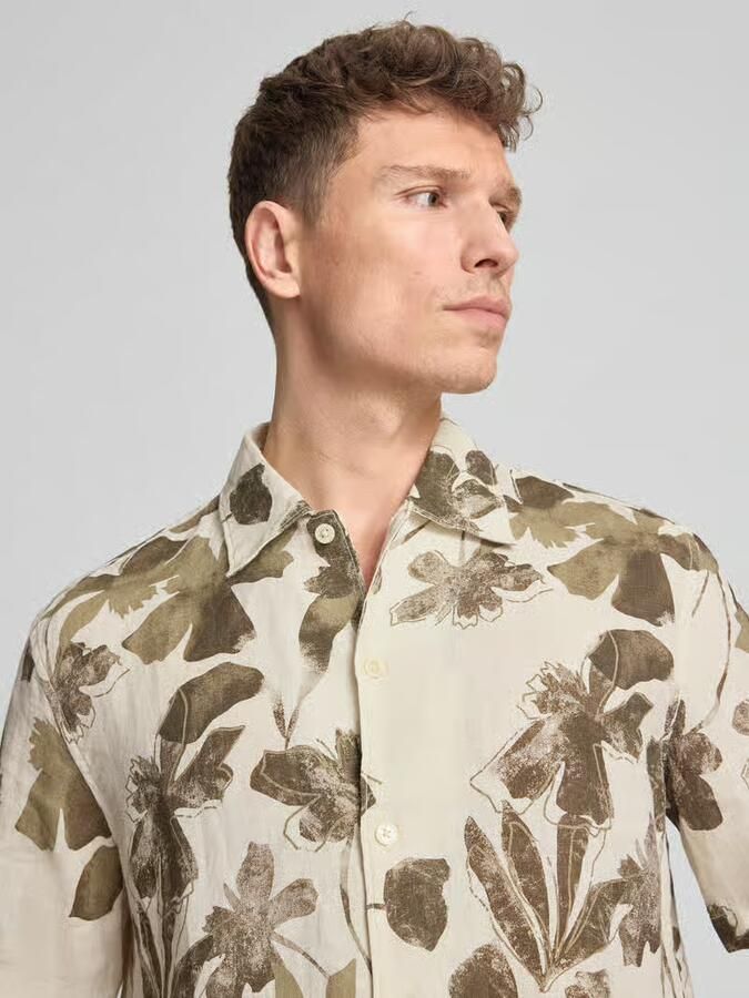 Marc O'Polo relaxed fit vrijetijdsoverhemd van puur linnen