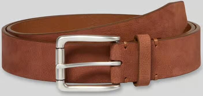 Marc O'Polo Riem van runder nubuck met doornsluiting