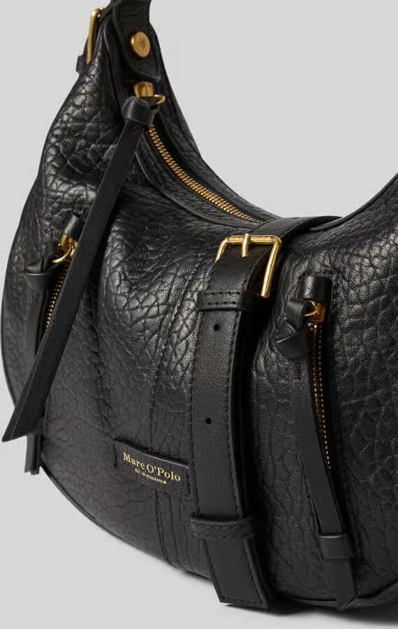 Marc O'Polo Schoudertas van echt schapenleer model 'HOBO BAG S' - Foto 2