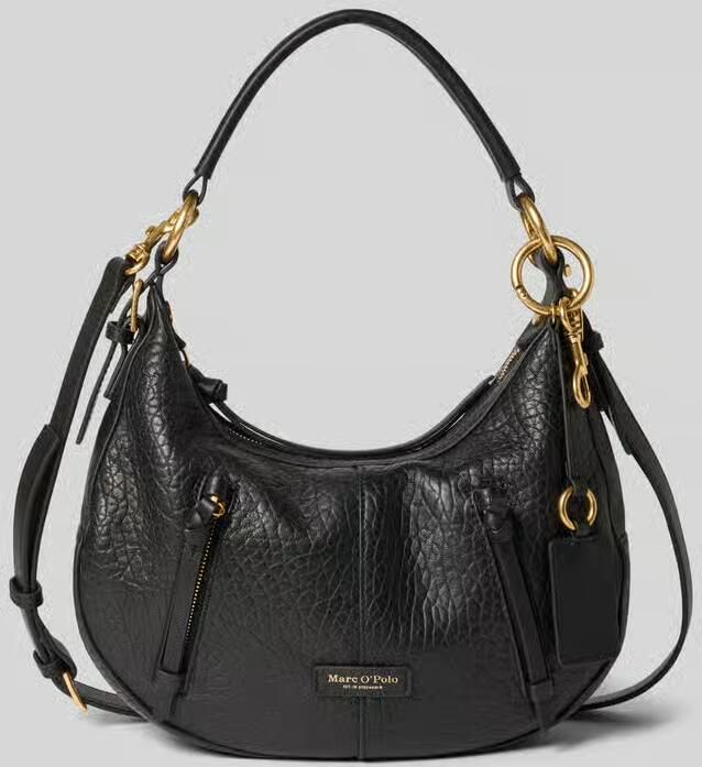 Marc O'Polo Schoudertas van echt schapenleer model 'HOBO BAG S' - Foto 3