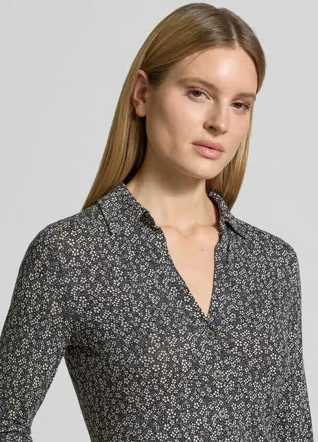 Marc O'Polo Shaped fit blouses shirt van viscosemix