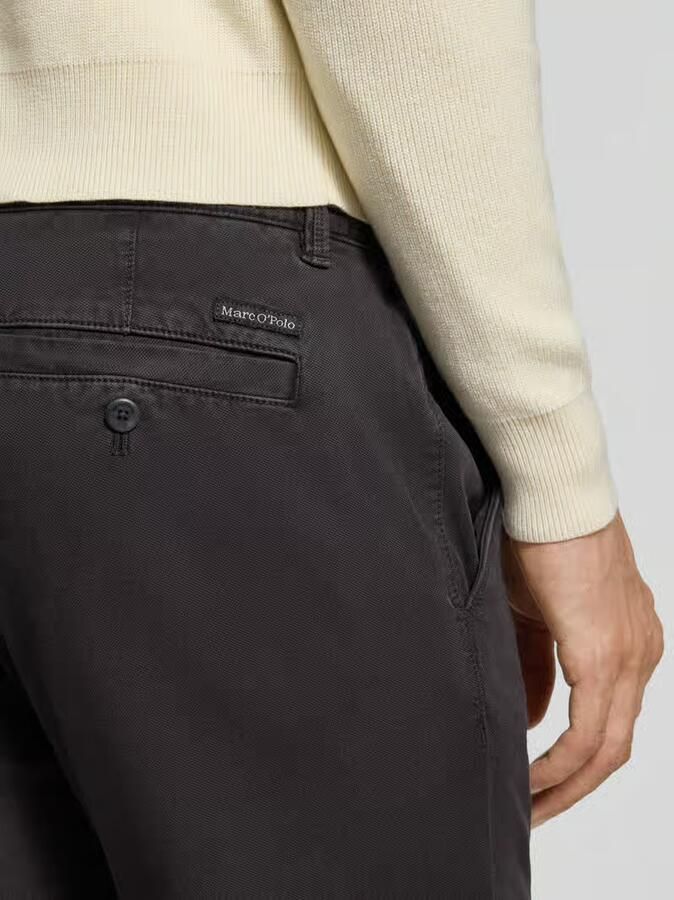Marc O'Polo Shaped fit chino van katoenmix model 'STIG' - Foto 2
