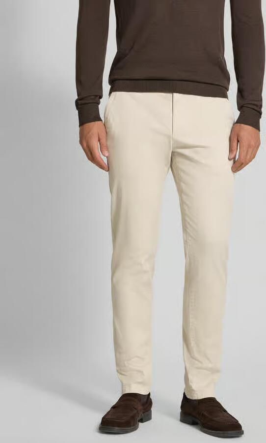 Marc O'Polo Shaped fit chino van katoenmix model 'STIG' - Foto 4