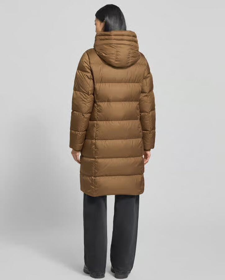 Marc O'Polo Shaped fit lange donsjas met capuchon