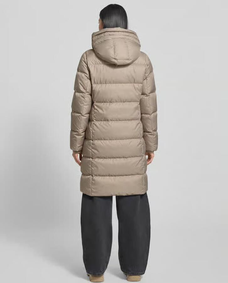 Marc O'Polo Shaped fit lange donsjas met capuchon