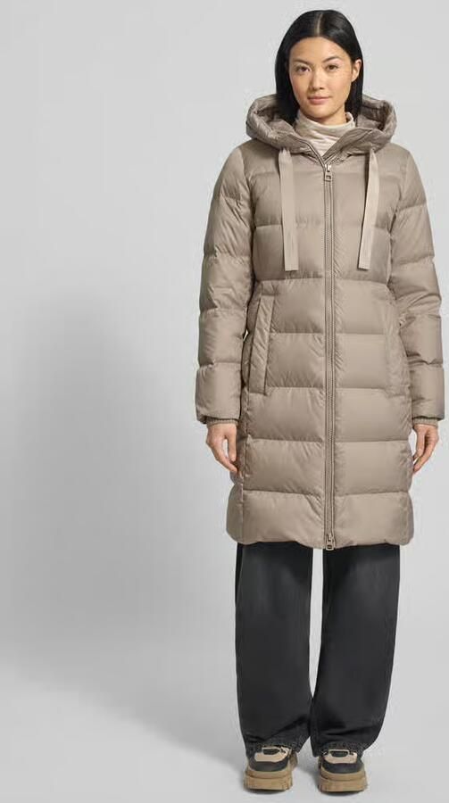 Marc O'Polo Shaped fit lange donsjas met capuchon - Foto 2