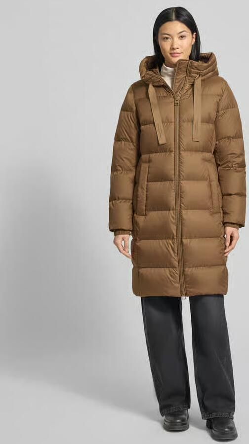 Marc O'Polo Shaped fit lange donsjas met capuchon - Foto 2