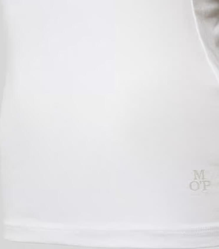 Marc O'Polo Tanktop Essentials met klein logo aan de zoom