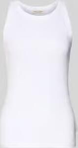 Marc O'Polo Shaped fit tanktop van geribde jersey met ronde hals