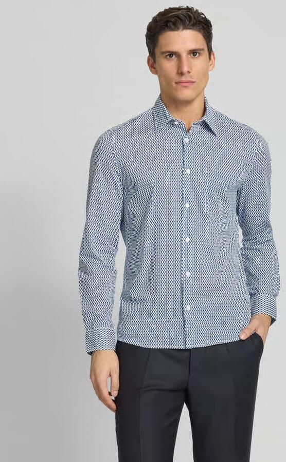 Marc O'Polo Shaped fit vrijetijdsoverhemd met fijn all-over motief - Foto 2