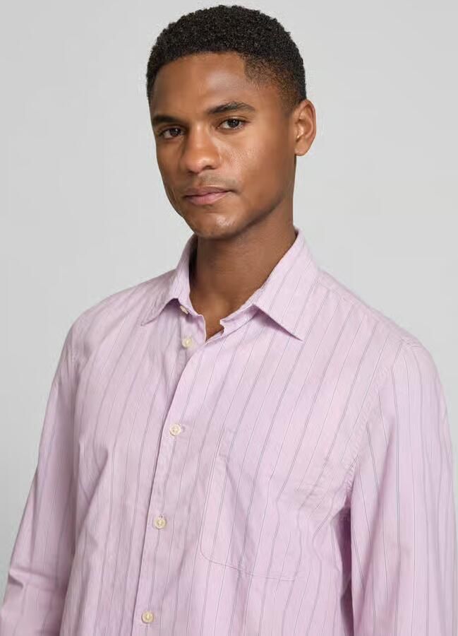 Marc O'Polo shaped fit vrijetijdsoverhemd van katoenmix
