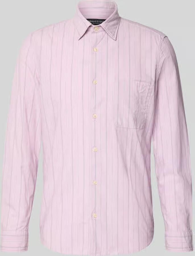Marc O'Polo shaped fit vrijetijdsoverhemd van katoenmix - Foto 2