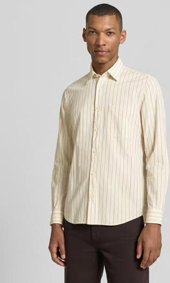 Marc O'Polo shaped fit vrijetijdsoverhemd van katoenmix - Foto 2