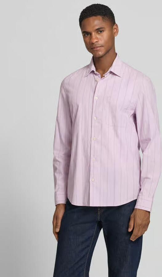 Marc O'Polo shaped fit vrijetijdsoverhemd van katoenmix - Foto 4