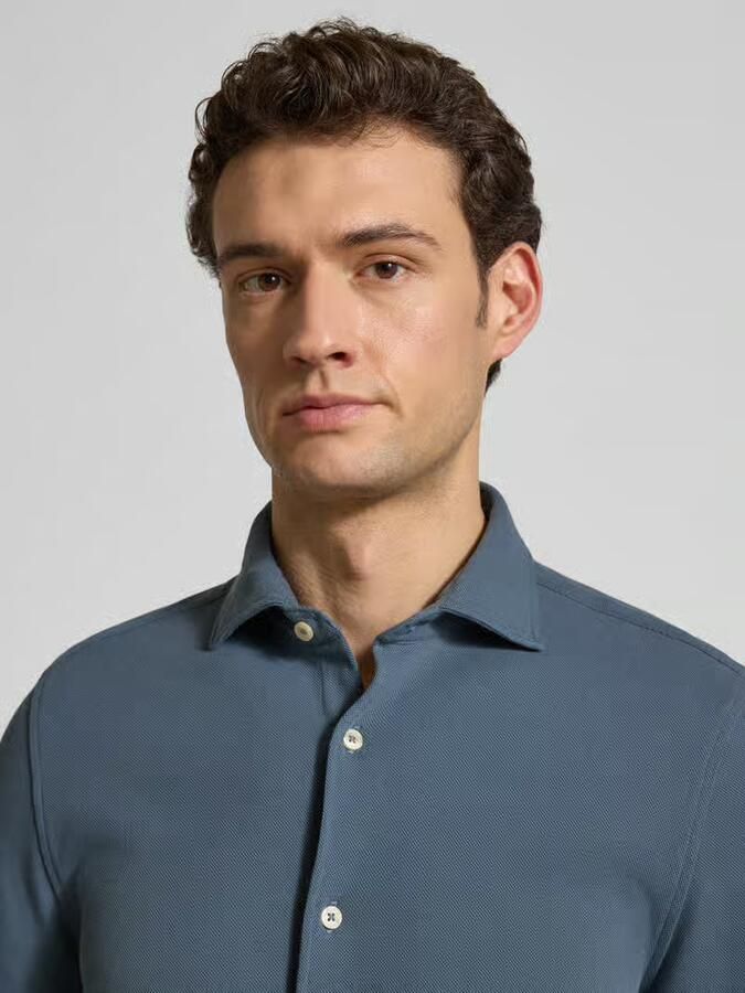 Marc O'Polo Shaped fit vrijetijdsoverhemd van puur katoen