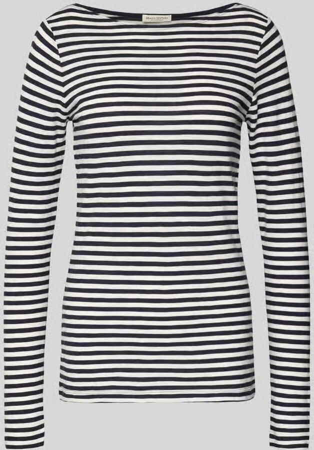 Marc O'Polo Shirt met lange mouwen van biologisch katoen