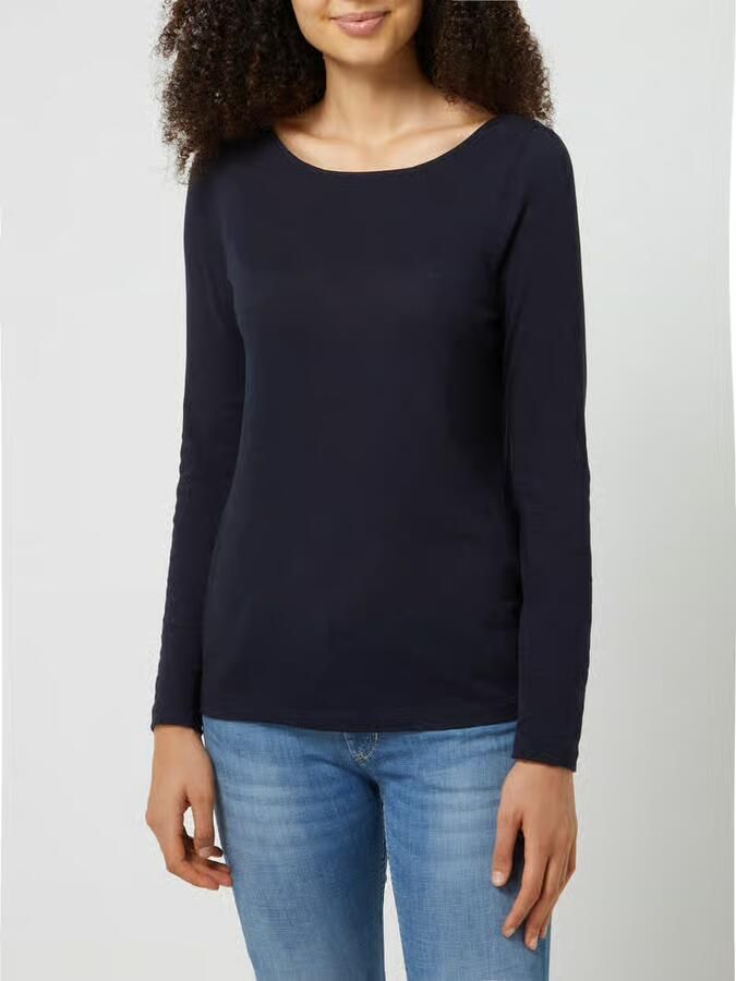 Marc O'Polo Shirt met lange mouwen van biologisch katoen