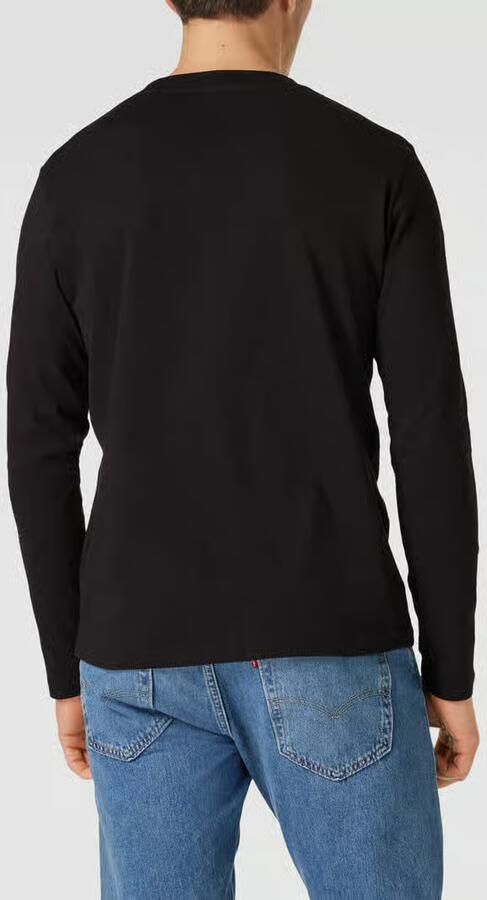 Marc O'Polo Shirt met lange mouwen met subtiele logo-print aan de voorkant - Foto 3