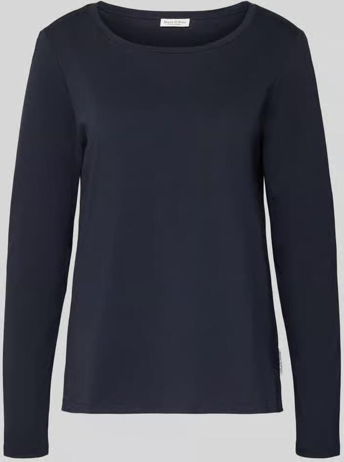 Marc O'Polo Shirt met lange mouwen van katoen met logodetail