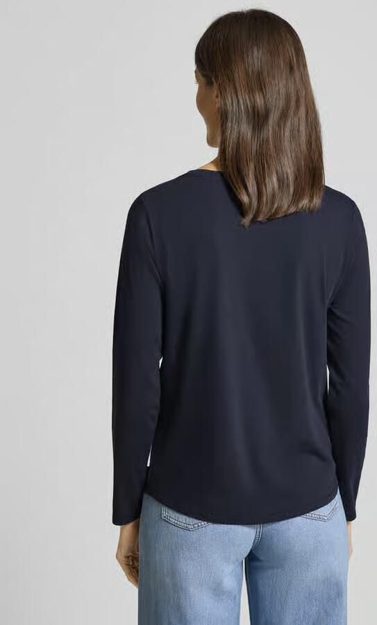 Marc O'Polo Shirt met lange mouwen van katoen met logodetail