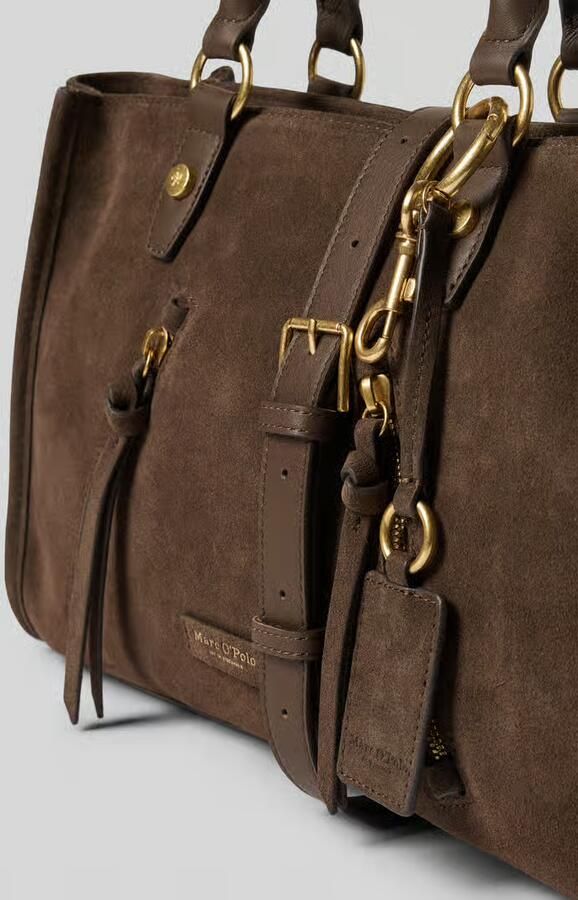 Marc O'Polo shopper van echt rundleer model 'SHOPPER M SUEDE'