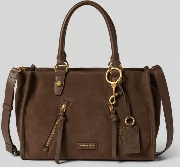 Marc O'Polo shopper van echt rundleer model 'SHOPPER M SUEDE' - Foto 2