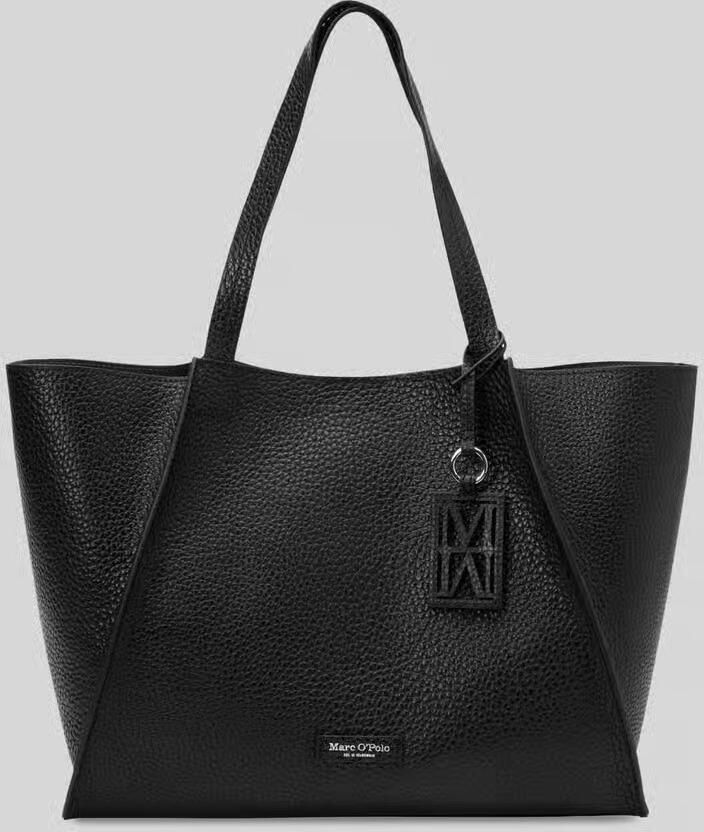 Marc O'Polo Shopper van runder nappa met logohanger