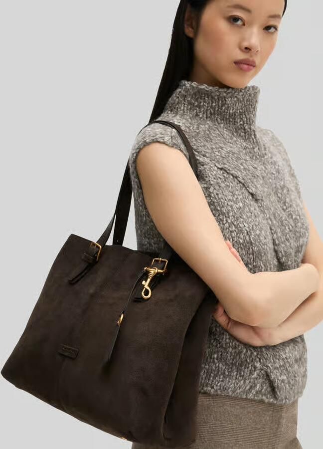 Marc O'Polo shopper van runder suède - Foto 2
