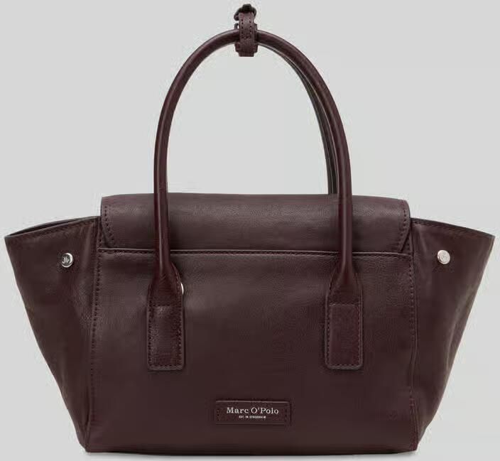 Marc O'Polo Shopper van rundleer met ritsvak