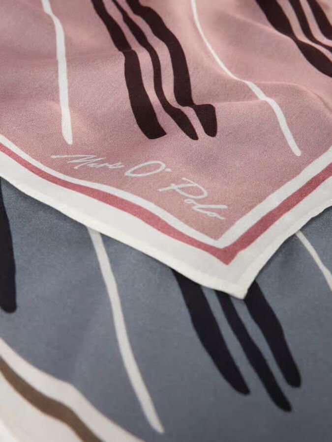 Marc O'Polo Sjaal in satijnlook van mix van viscose en modal