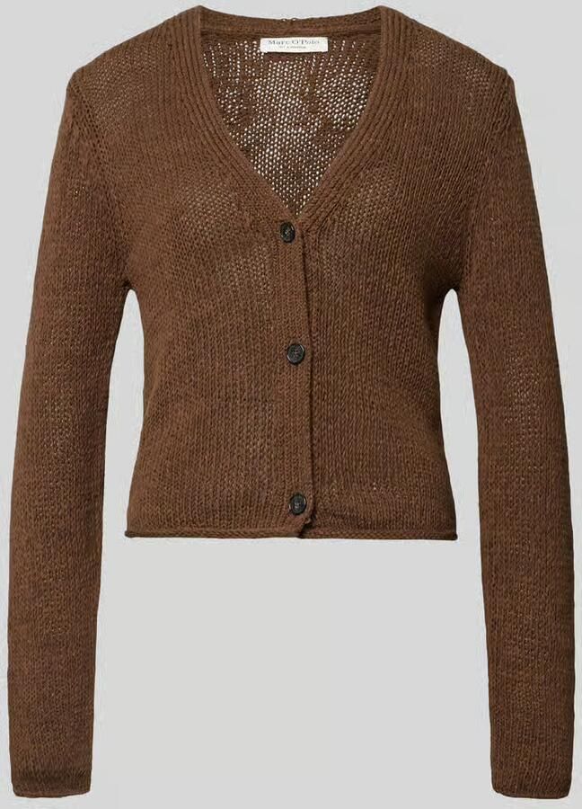 Marc O'Polo slim fit gebreid jack van katoenmix - Foto 2