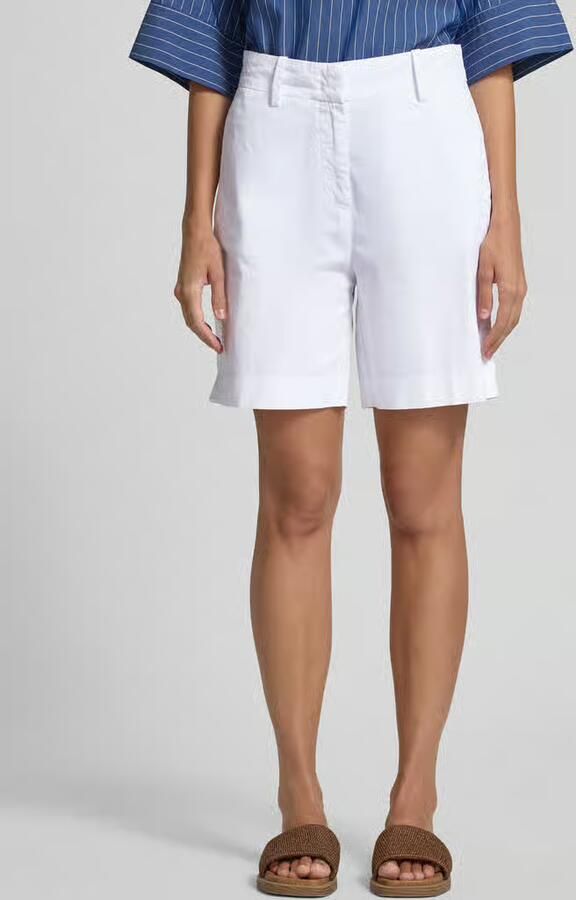 Marc O'Polo Slim fit korte broek van twill - Foto 2