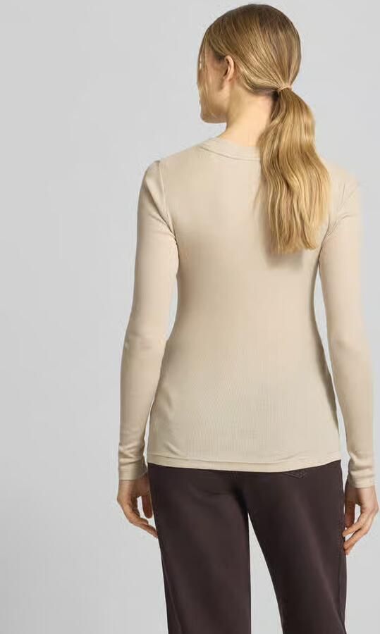 Marc O'Polo Slim fit longsleeve van katoenmix - Foto 2