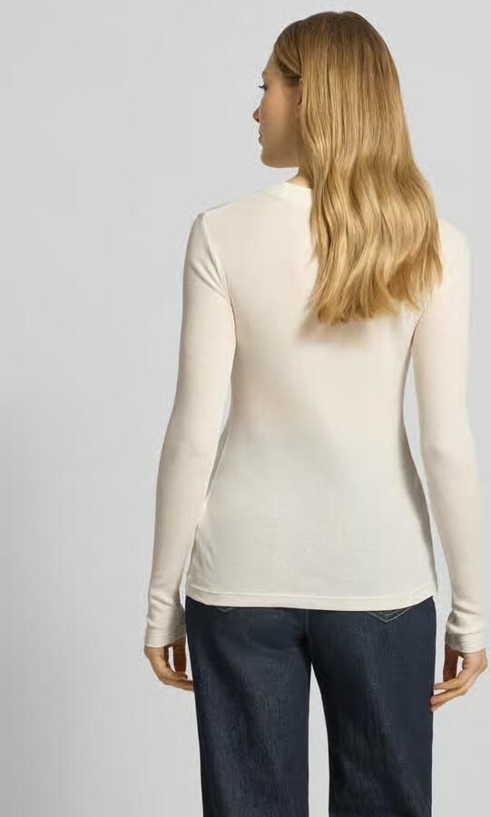 Marc O'Polo Slim fit longsleeve van katoenmix