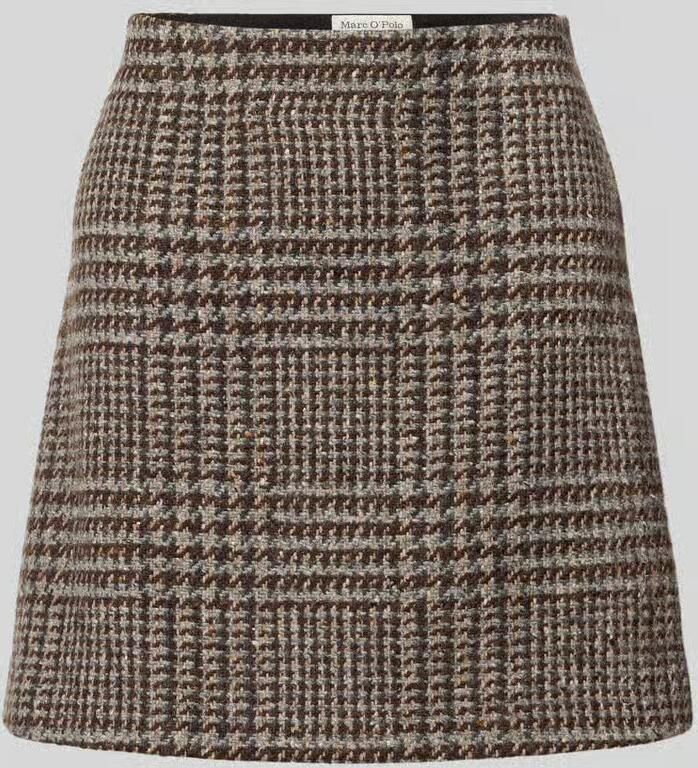 Marc O'Polo Slim fit minirok van wolmix