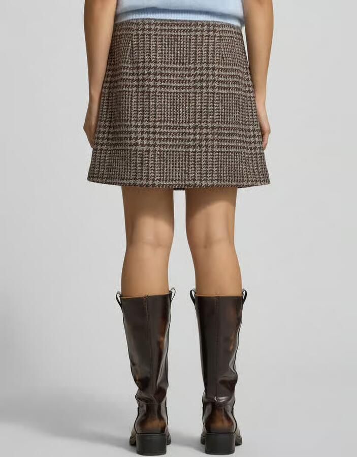 Marc O'Polo Slim fit minirok van wolmix - Foto 2