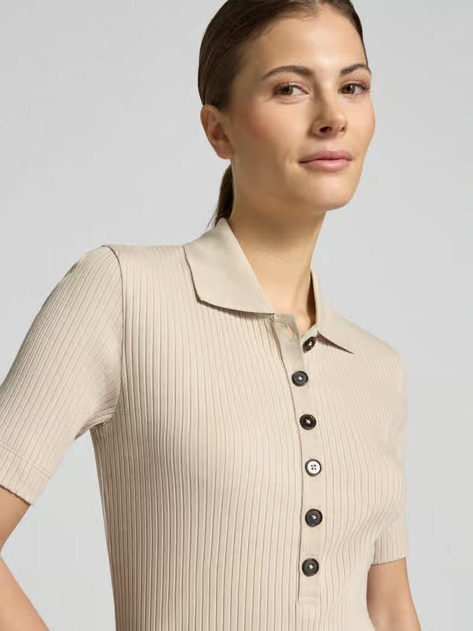 Marc O'Polo Slim fit Poloshirt van Mix van katoen en modal