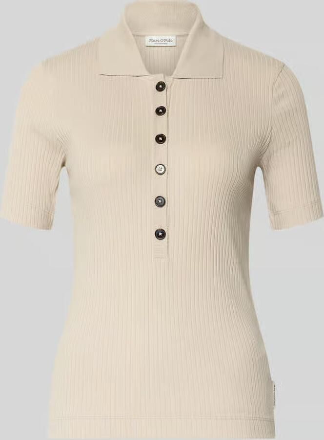 Marc O'Polo Slim fit Poloshirt van Mix van katoen en modal - Foto 2